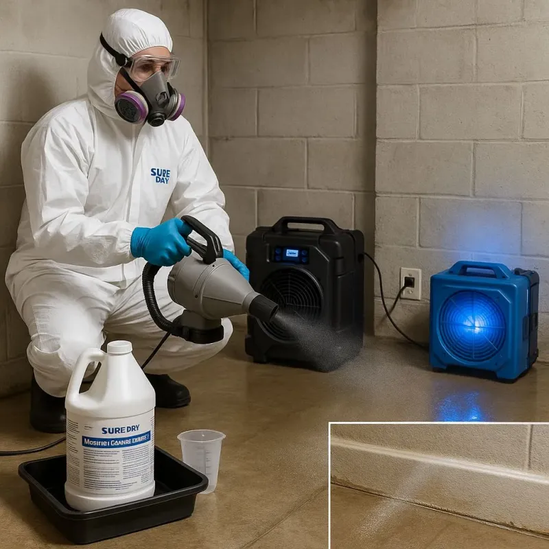 Sanitization and Odor Removal process in Haslet, TX